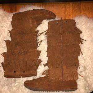 5 Layer Fringe Boots